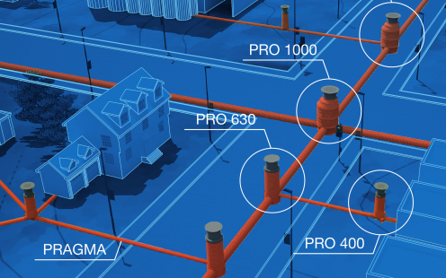  Pipelife wastewater system - manholes and chambers, pvc and Pragma pipes installed in the street sewer